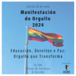 Imagen reducida del cartel de la manifestación del Orgullo LGTBI+ 2024 en A Coruña